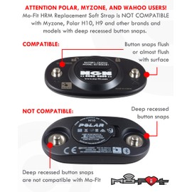 Heart Rate Monitor Soft Strap Replacement | Universal Replacement for Mo-Fit, Most Garmin, Wahoo Tickr and Polar H7 HRM Transmitters (NOT for MYZONE)