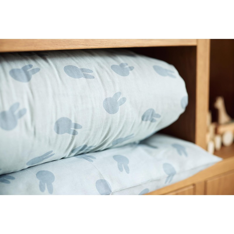 Jollein Children's Bed Linen – Miffy Shadow Sea Green –
