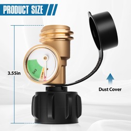 Siziviki 2 Pack Propane Tank Gauge with Leak Detector