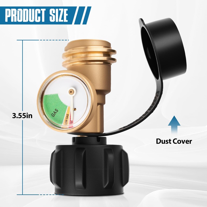 Siziviki 2 Pack Propane Tank Gauge with Leak Detector
