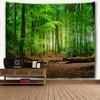 goodbath Forest Tapestry, Nature Woodland Tree Tapestry Wall Hanging for