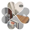 Wall Protectors from Door Knobs-Efbock White Silicone Door Stoppers Wall