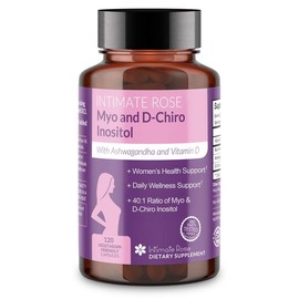 Intimate Rose Myo-Inositol & D-Chiro Inositol Supplement – with Ashwagandha & Vitamin D3 for Women’s Hormonal & Reproductive Health
