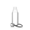 eva solo Sports Drinking Bottle Clear with (Grey Strap)