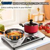 CUSIMAX Double Burners, 1800W Electric Hot Plate for Cooking Double