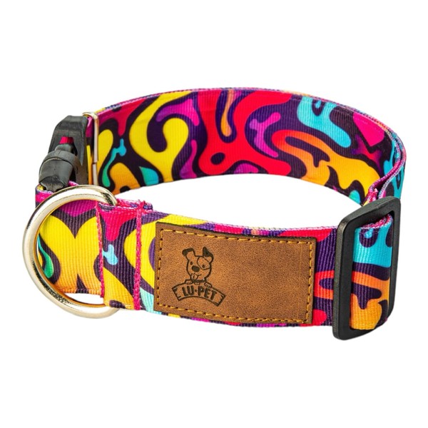 Dog Collar, Adjustable Dog Collar, Soft Collar with Release Buckle