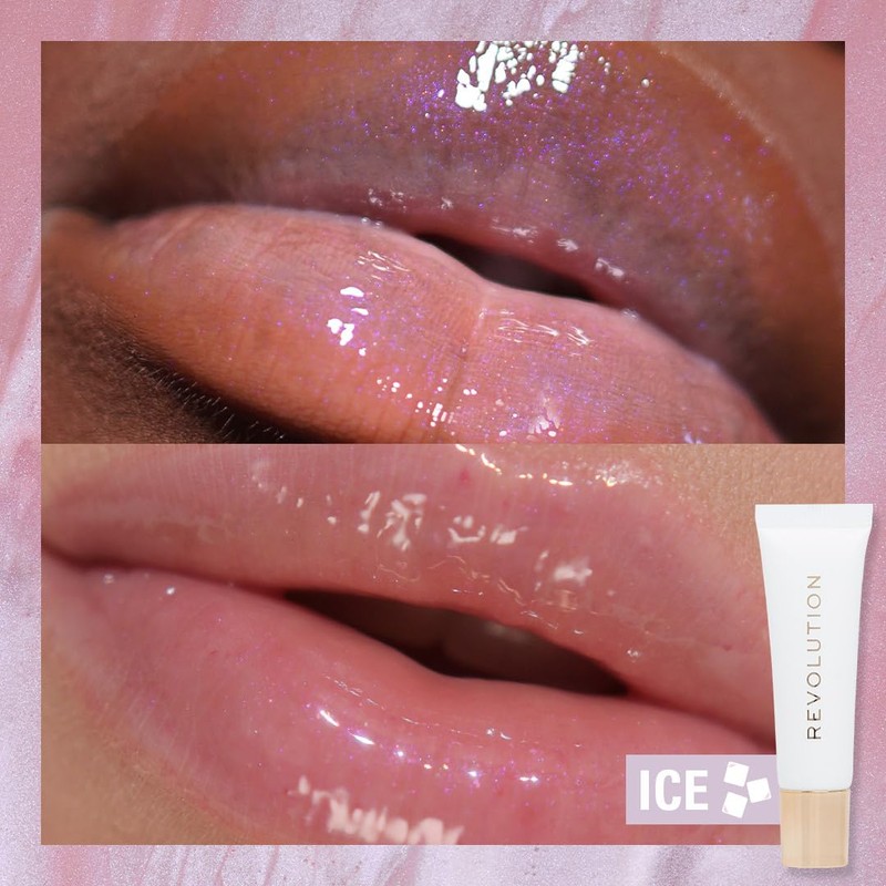 Revolution Juicy Peptide Lip Balm, Clear Ice