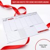 Weekly Planner Pad Including Habit Tracker, 50-Sheet Organiser without Date,