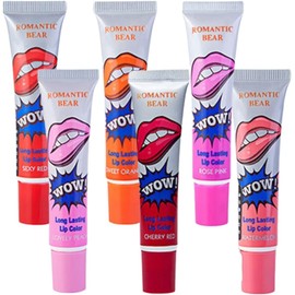 Labial Tinta Indeleble Larga Duración Peel Off Lip Gloss - Magic Color Máscara Tint Long Lasting impermeable Lip Gloss, larga duración, resistente al agua, con brillo de labios (Rose Pink)
