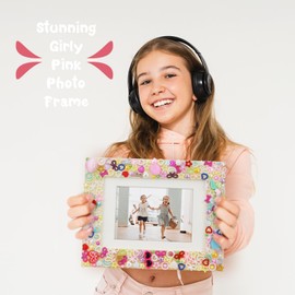 DriYwld DIY Picture Frame Craft Kit for Kids - Crafts for Girls 8-12, Exclusive Gifts for Girls, Tween Girls Gifts 10-12, Mosaic Kids Arts and Crafts for Girls Ages 6-8