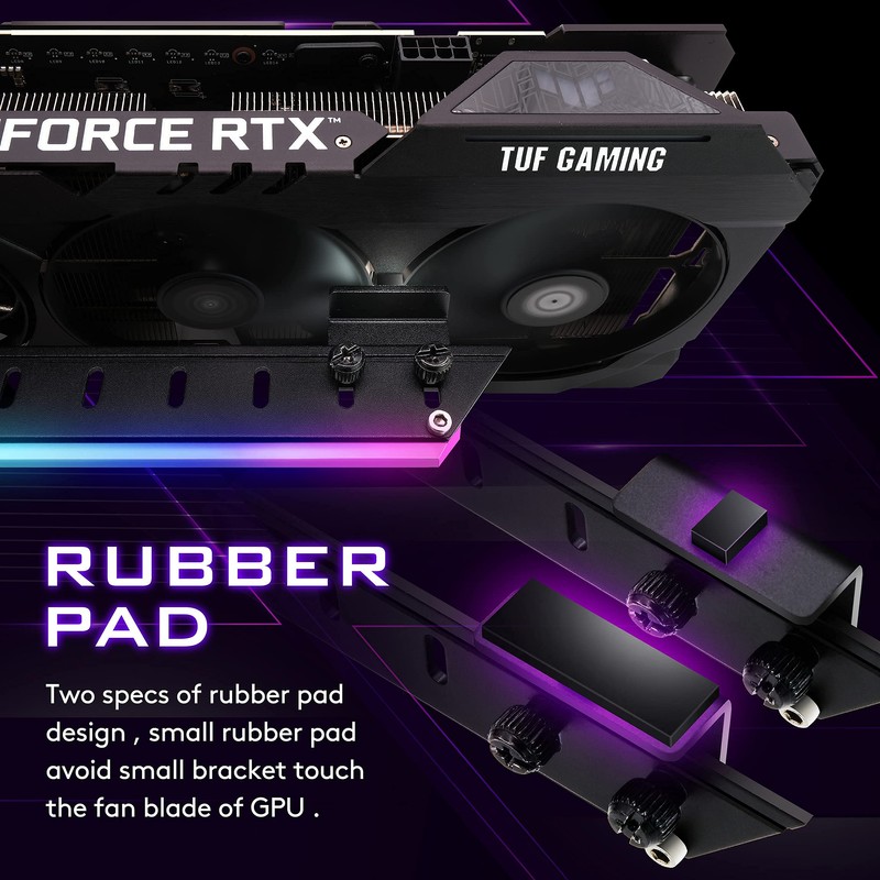 EZDIY-FAB ARGB GPU Holder, GPU Holder Brace, Graphics Card, GPU