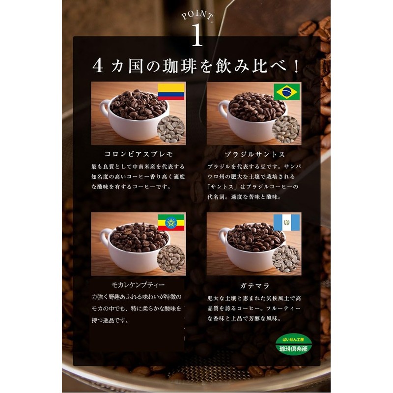 Baisen Kobo Coffee Club Roasting Your Choice] Coffee Drinking Comparison