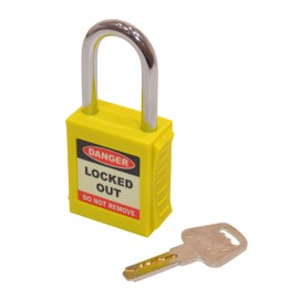 Safety Lockout Padlocks - Yellow (Each)