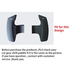 SANRILY Steering Wheel Paddle Shifter Extension for Subaru Accessories, Metal Alloy Shift Paddle Blade (Fits:Subaru BRZ Impreza WRX Legacy XV Crosstrek Forester Outback) Paddle-Shift Covers - Black