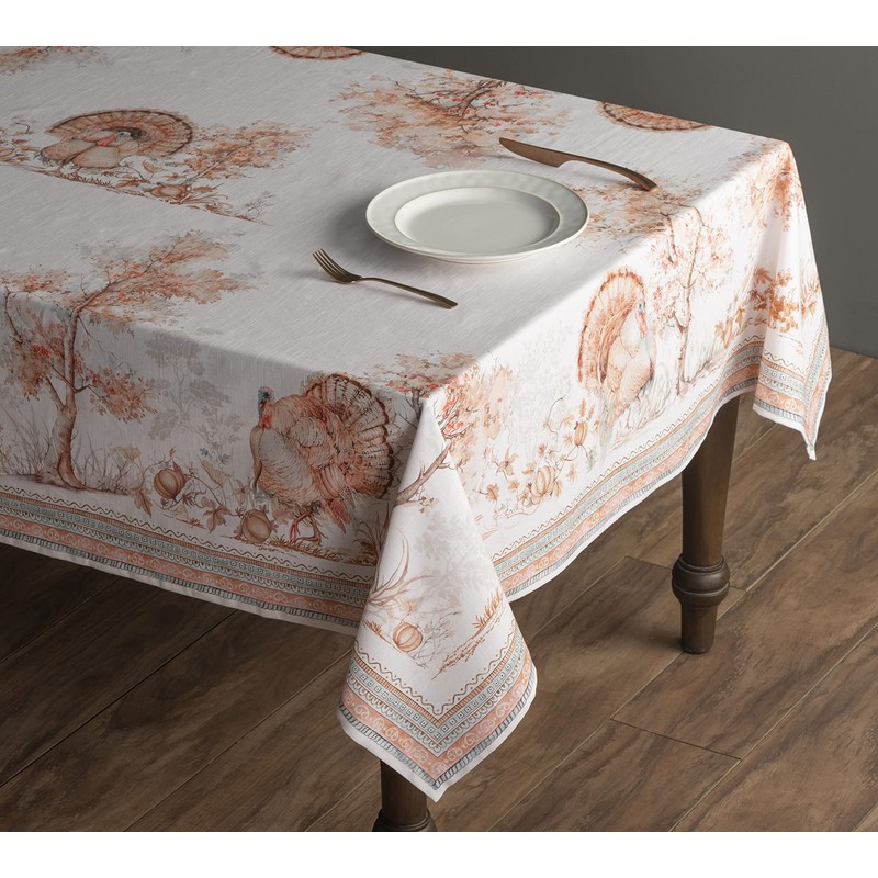 Maison d' Hermine Giving Thanks 100% Cotton Tablecloth Kitchen Dining