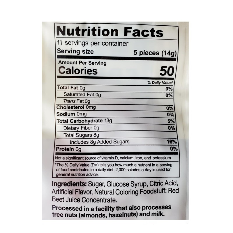 6-Pack Hermann the German Hard Candy 5.29-ounce Bags (6-Pack Raspberry)