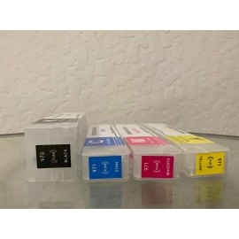 Unbranded/Generic Empty Refillable Set Compatible For HP 970 971 X551dw Cartridges