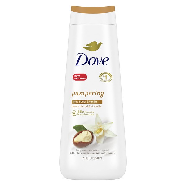 Dove Dove Pampering Body Wash for renewed, healthy-looking skin Shea