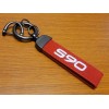 For Volvo S90 Car Key Chain Auto Keyring Suede Red
