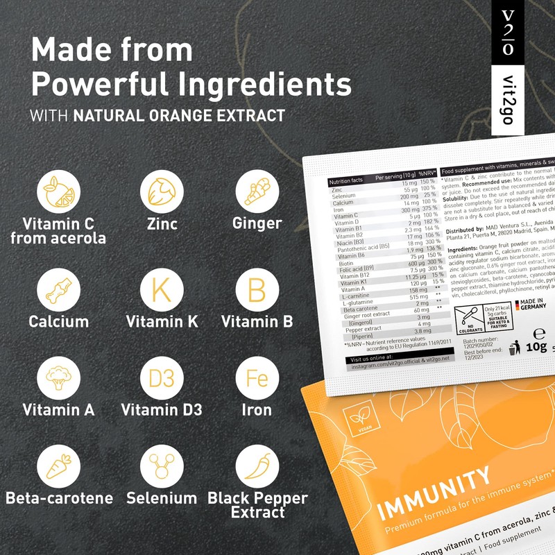 Vit2go Immunity - Booster with Vitamins (A, B, C, D