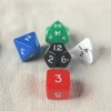 Platonic Jumbo Dice Assorted Colors with Numbers 24mm (15/16in) Set