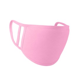 Unisex Face Mask Reusable Washable Face Covering for Adults 2 Ply Face Mask, Cotton Face Mask Breathable Safety Mask Protection from Pollution, Pink, 17cm x 12cm, 2pcs