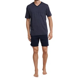 Schiesser Men's Pyjamas, Short, V-Neck, Nightwear Set