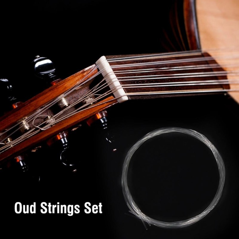 Oud Strings, Nylon Silver Plated Copper Alloy Clear Normal Tension