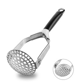 Joyoldelf Heavy Duty Stainless Steel Potato Masher, Folding Masher Kitchen Tool & Food Masher/Potato Smasher, Perfect for Avocado, Bean, Vegetable, Fruits, Baby Food, Meat