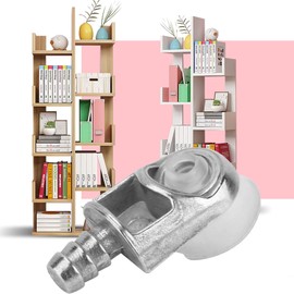 Tomotato 10Pcs Metal + Plastic Glass Shelf Brackets, Wall Mount, Suitable for Kitchen Cabinets, Wardrobe, Layer Board Support