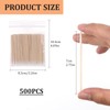 Pack of 500 Wooden Cotton Buds, Cleaning Sticks with Tip