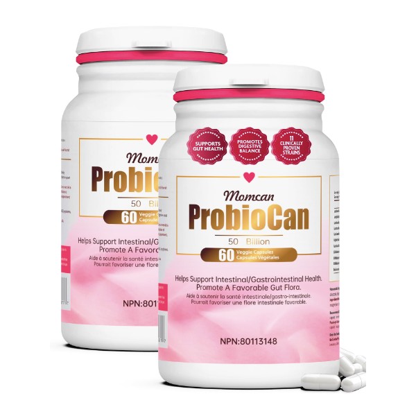MOMCAN ProbioCan 50 Billion CFU - High-Potency, 11 Strains Men