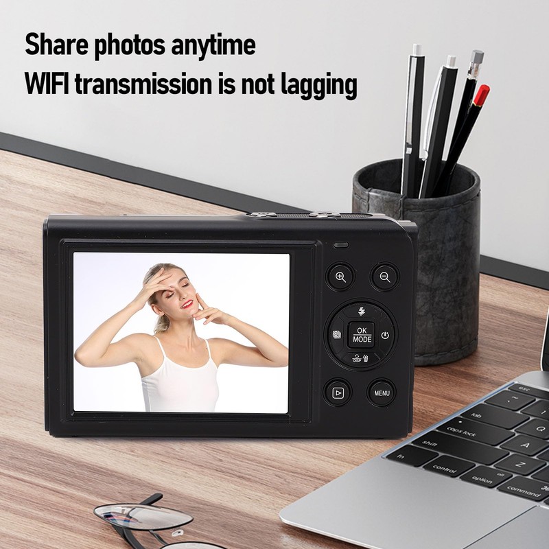 Dpofirs 5K Digital Camera for Photography, 80MP WiFi Vlogging Camera,