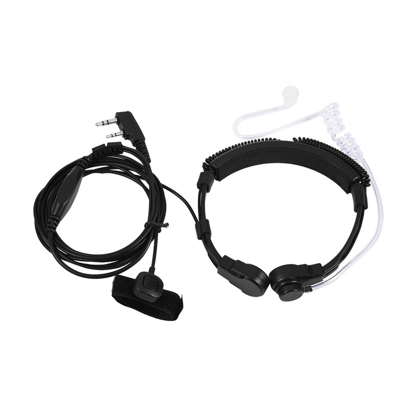 Throat Mic Headset Acoustic Tube Earpiece PTT for Baofeng UV5R