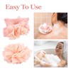 2 Pcs Bath Sponge with Drawstring,That Holds Bar Soap,for Cleansing
