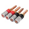 4pc Speaker Banana Plugs Connector Professional 4mm Pure Copper Heavy