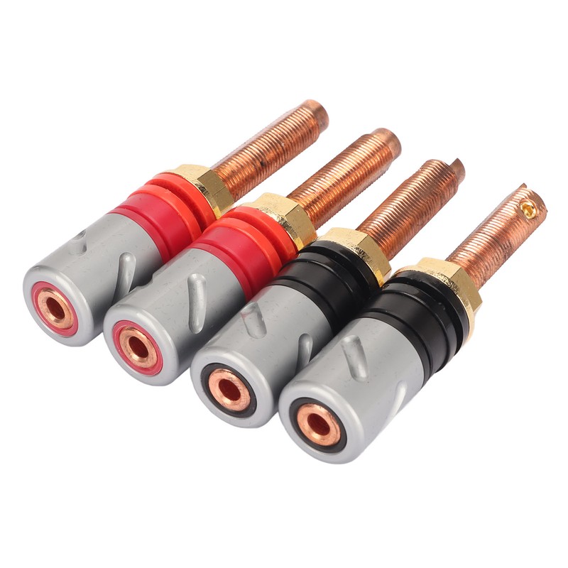 4pc Speaker Banana Plugs Connector Professional 4mm Pure Copper Heavy
