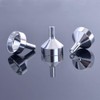 CKANDAY 10 Pack Small Metal Funnels with 2 Pcs Mini