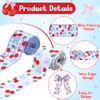 Diartpaint Cherry Bow Wired Edge Ribbons Blue 2 Rolls 10