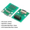 sourcing map FFC FPC Connector Board 10 Pin 0.5mm 2.54mm