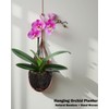 Hanging Orchid Planter Plant Pot: 5 Packs Bamboo Flower Basket