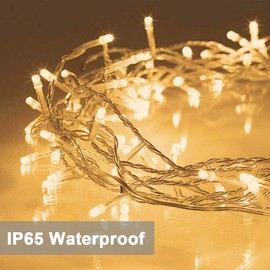 Led Lichterkette Strom 15M 100 LED mit Fernbedienung Timer Merkfunktion Lichterkette IP65 Wasserdicht für Innen und Außen,Niederspannung, Lichterkette für Party Weihnachten Garten Zimmer