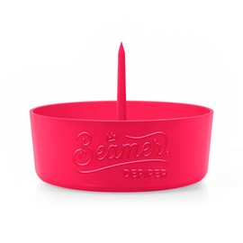 Beamer DePiper Neon Pink Ashtray with Built in Cleaning Poker Spike Tool to Clean out Pipes and Bowls Quickly and Mess Free and Beamer Smoke Sticker