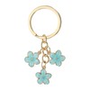 PATIKIL Flower Keychain Charm, Cherry Blossom Enamel KeyChains Cute Floral