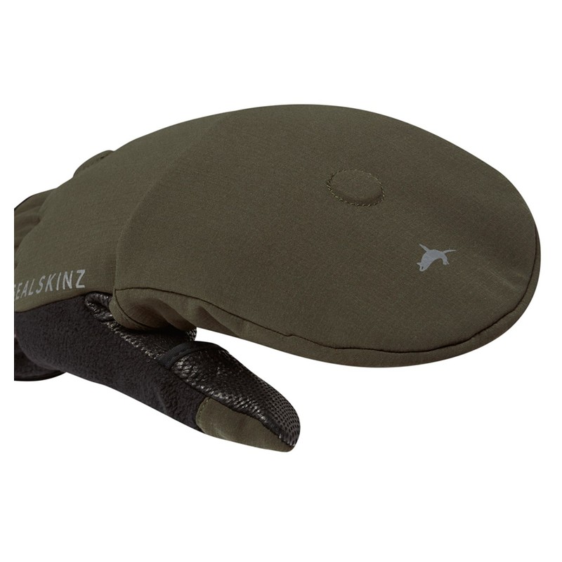 Sealskinz Men's Outdoor Sports Mitten Gloves, Green (Olive), Medium
