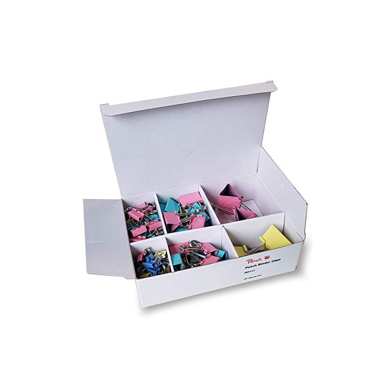 Peach Multi-Purpose Clips - 100 Clips in Various Sizes Assorted