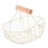 Alipis Metal Wire Storage Basket Rustic Decorative Egg Holder for