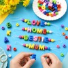 LILALILAC 180Pcs Chunky Letter Beads for Bracelet Making