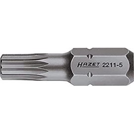 HAZET 2211-4 25 mm M4 Internal Serration Profile XZN Bit - Multi-Colour