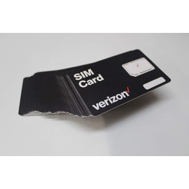 10 Pack Verizon Wireless 4G LTE SIM Card - All 3 Sizes (3-in-1), Nano/Micro/Standard Sizes (4FF / 3FF / 2FF)